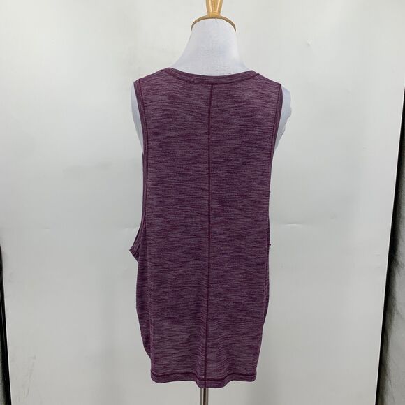 Lululemon Top Womens 6/8 Hibiscus Cardio Squad II Tank Low Cut Sides Sleeveless - Picture 6 of 9